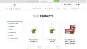 F-Factor Shop Page