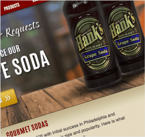 Hanks Beverages Homepage