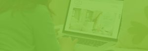 Green Overlay with Laptop under