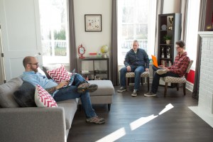 Neil, Dustin, and Shawn working in the Inverse Paradox Office