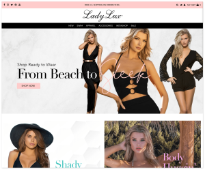 Lady Lux Swimwear Homepage