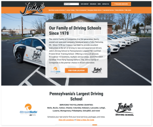 John’s Driving School Website