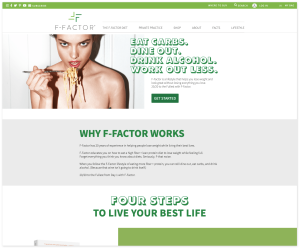 F Factor Homepage