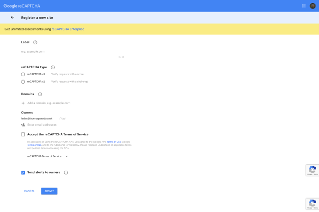 reCAPTCHA instructions