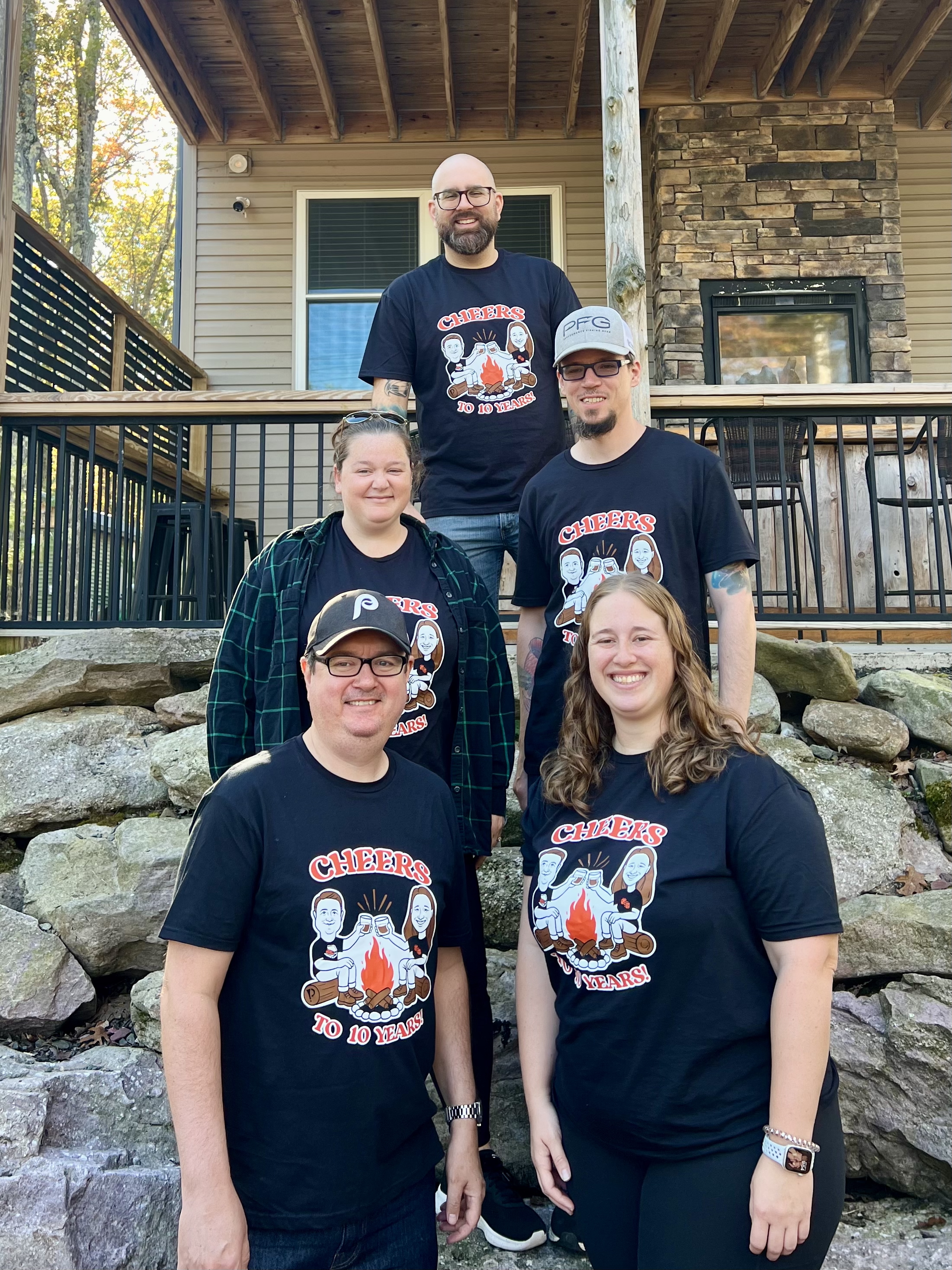 Neil, Sarah, Shawn, Tim, and Katie