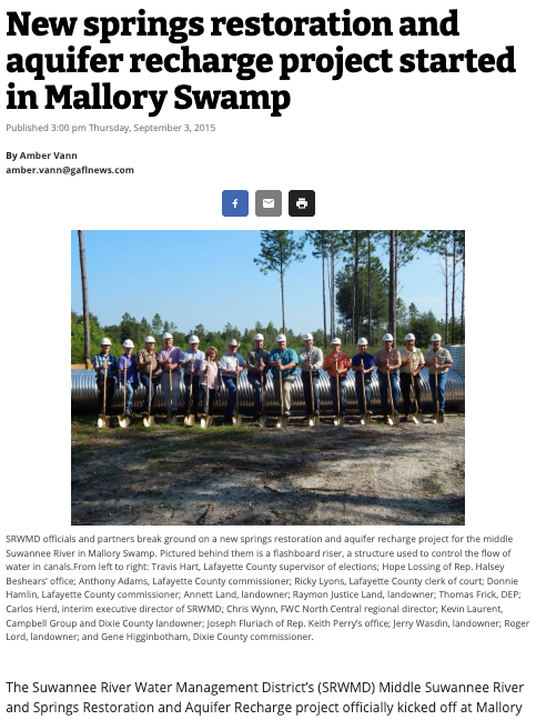 Sample article layout with heading, meta, image, and content